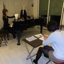 ピアノ教室・バイオリン教室のクレッシェレ音楽教室のピアノ、バイオリン、ソルフェージュなどのレッスン風景４